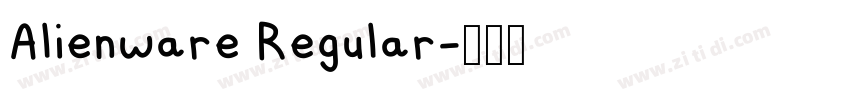 Alienware Regular字体转换